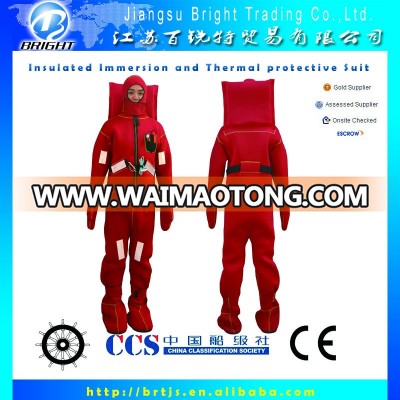 SOLAS approved marine lifesaving insulated immersion and thermal protective buoyant suit