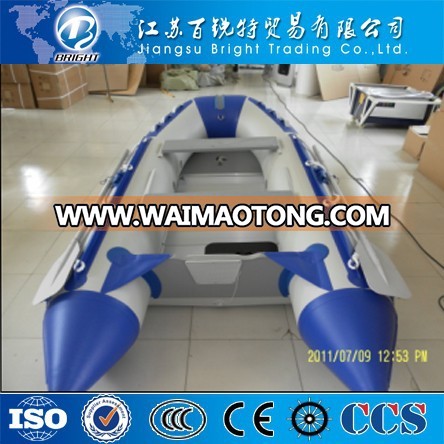 Hot sale  bright colors PVC inflatable rescue rubber yacht, pneumatic boat